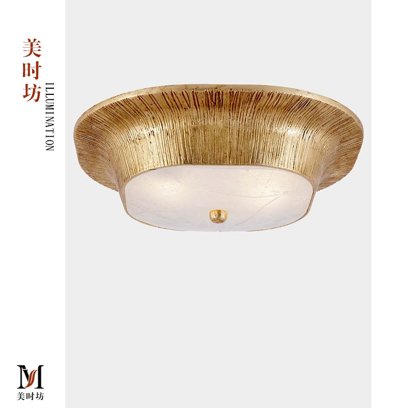 美式吸顶灯VC1:1Utopia复古手工贴金箔卧室书房浴室玄关设计师灯