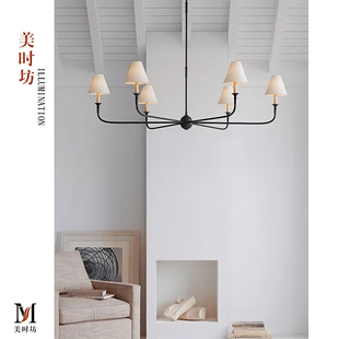 美式VC1:1Piaf全铜客厅吊灯 法式复古简约设计师别墅餐厅主卧室灯