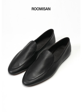 ROOMISAN 25SS/【荔枝纹柔软胎牛皮乐福鞋】25456