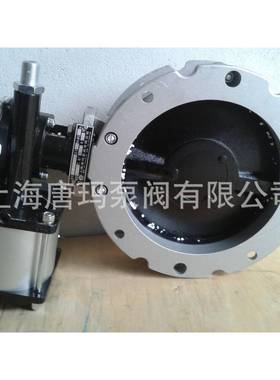 V2FS350GBN/SN/AN气动粉体蝴蝶阀，气动粉尘法兰蝶阀