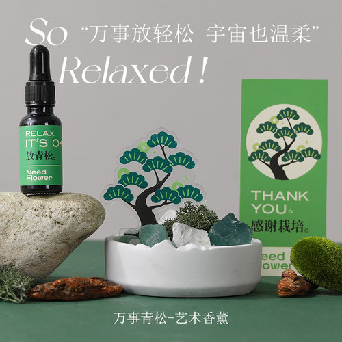 【万事青松】好运香薰礼盒无火精油扩香石摆件送朋友家人礼物香氛