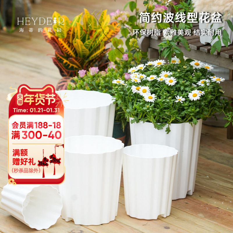 海蒂的花园旗舰店爱丽思波型花盆塑料家用花卉绿植盆栽兰花花盆,鲜花速递/花卉仿真/绿植园艺,花盆,淘宝优惠券,粉丝福利购,淘宝优惠卷