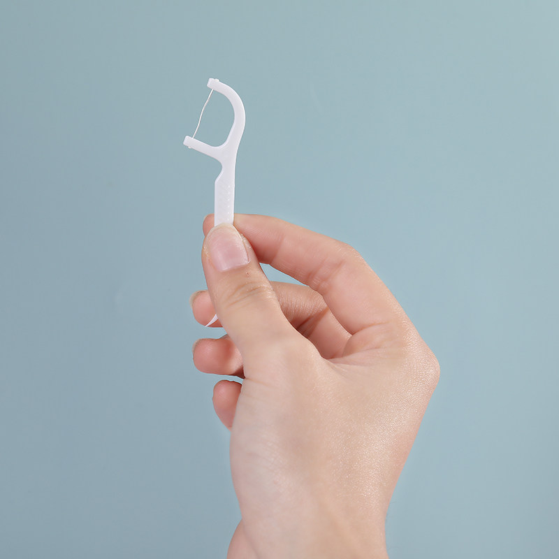 牙线棒不锈钢剔牙神器卫生牙缝50牙签一头尖餐厅304高档便携式粗6