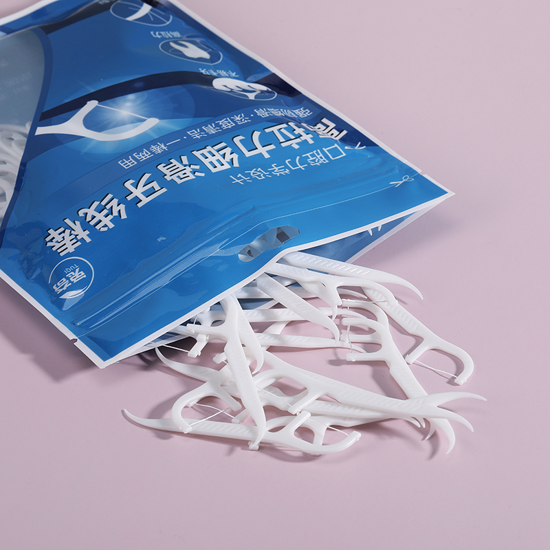 牙线棒高品质特级自动创意牙签客厅吃水果贵支装竹签一体高级牙签