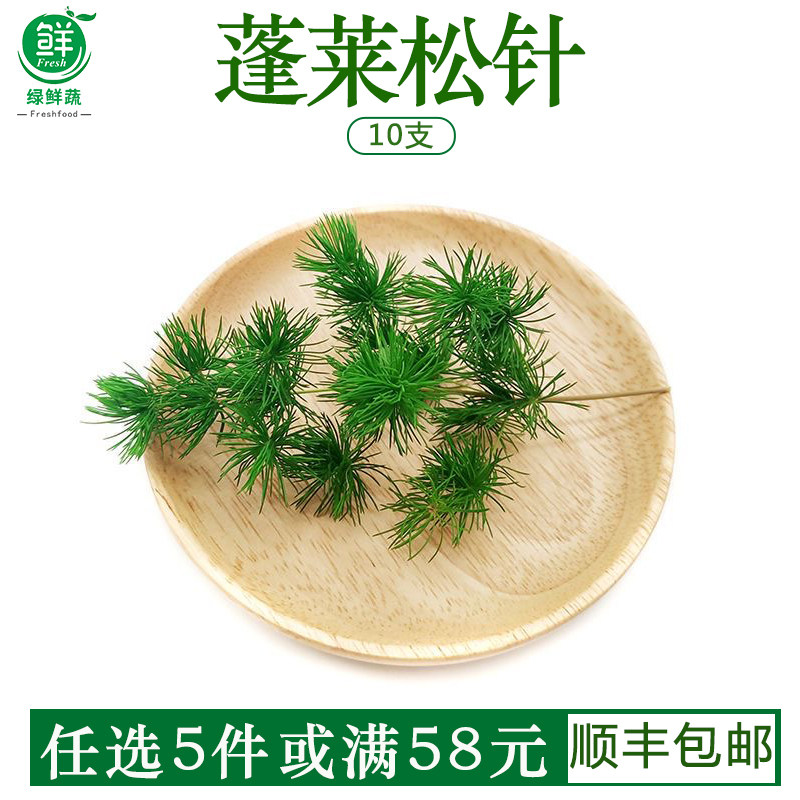 新鲜蓬莱松针松树针叶一盒新鲜采摘酒店西餐餐饮摆盘装饰点缀10枝