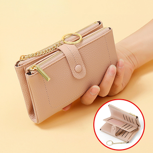 中款钱包女小众设计高级感证件包大容量钱夹多卡位钱包卡包二合一