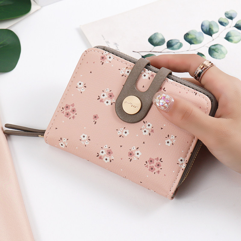 小钱包女2023新款零钱包可爱小清新卡包大容量多卡位驾驶证卡包女
