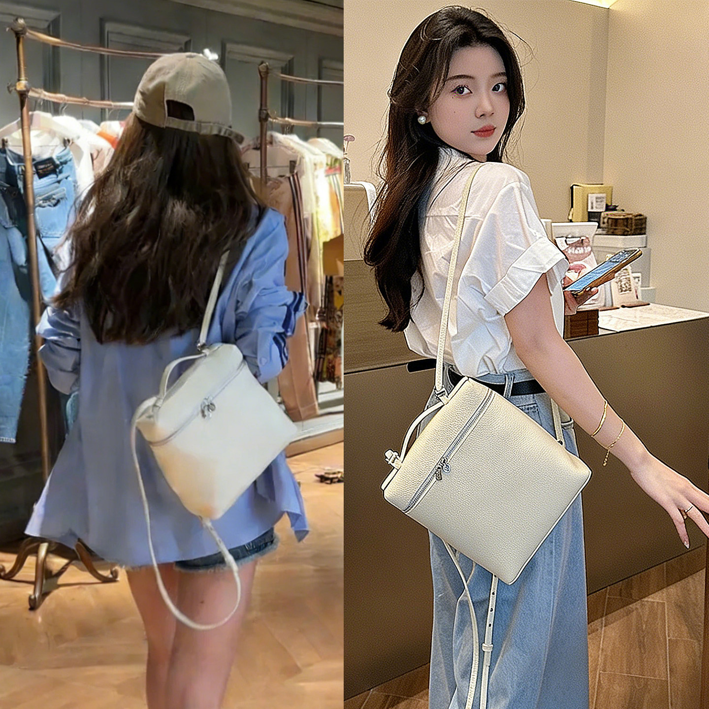 双肩包女士2026新款高级感小众小背包简约小型上班通勤包软皮小包