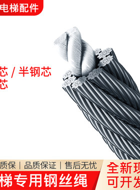 电梯限速器曳引机钢丝绳6 8 10 11 12 13mm全友&神王&高盛&赛福天