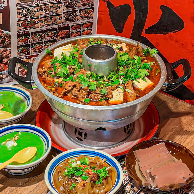 老马扎铝锅郭场火锅鸡市井万州小火锅酒精环保老北京火锅涮锅