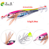 夜光虾章鱼饵木虾假饵9.5g虾鱼饵盒装 仿生饵鱿鱼针