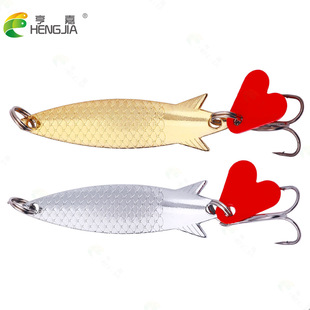 亮片路亚裸片假饵 亨嘉新款亮片鱼饵套装假饵外贸货源