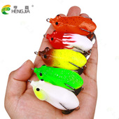 雷蛙蟾蜍假饵亮片青蛙鱼饵盒装 路亚蛙型假饵 鱼饵套装