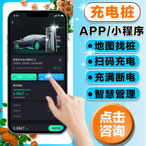 充电桩运营收费管理系统/ocpp协议智能互联/物联网充电小程序开发
