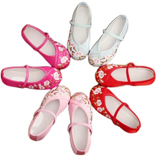 朝鲜服绣花鞋男款汉服鞋女款绣花鞋古装鞋子中国风北京老布鞋