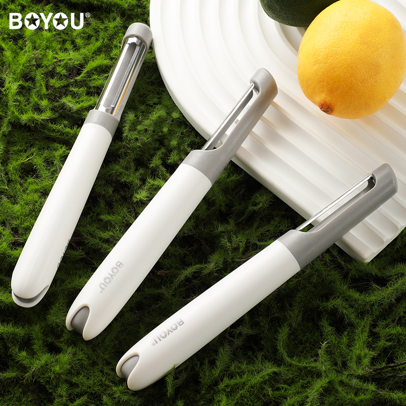 博友不锈钢削皮刀土豆削皮器刮皮刀水果瓜刨刀厨房家用多功能神器