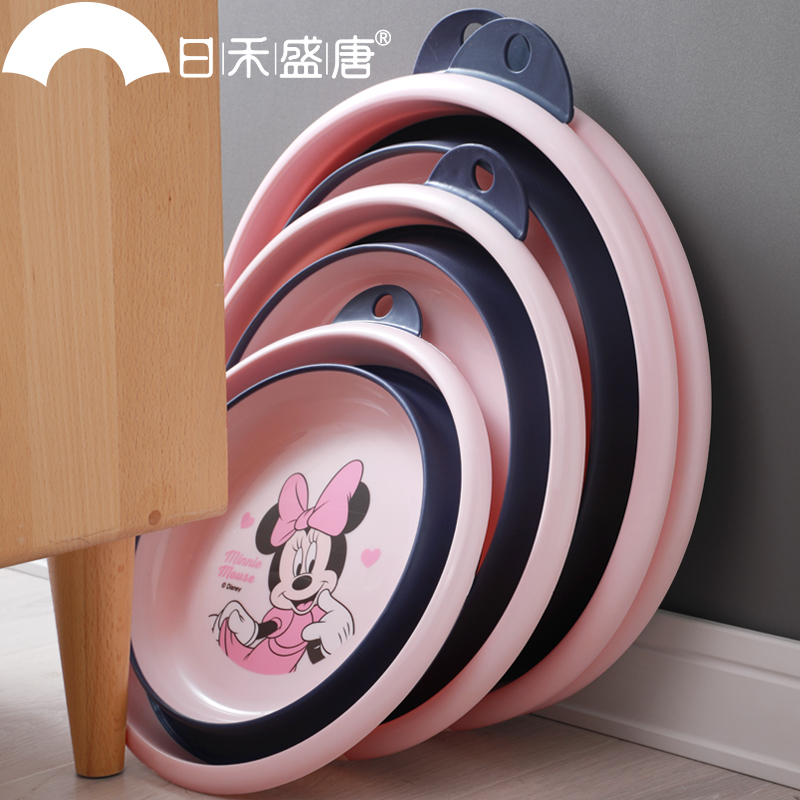 可折疊臉盆學生嬰兒洗臉洗腳盆