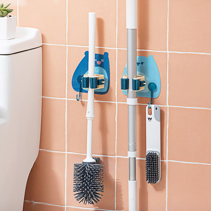 拖把挂钩免打孔挂架墩布固定架