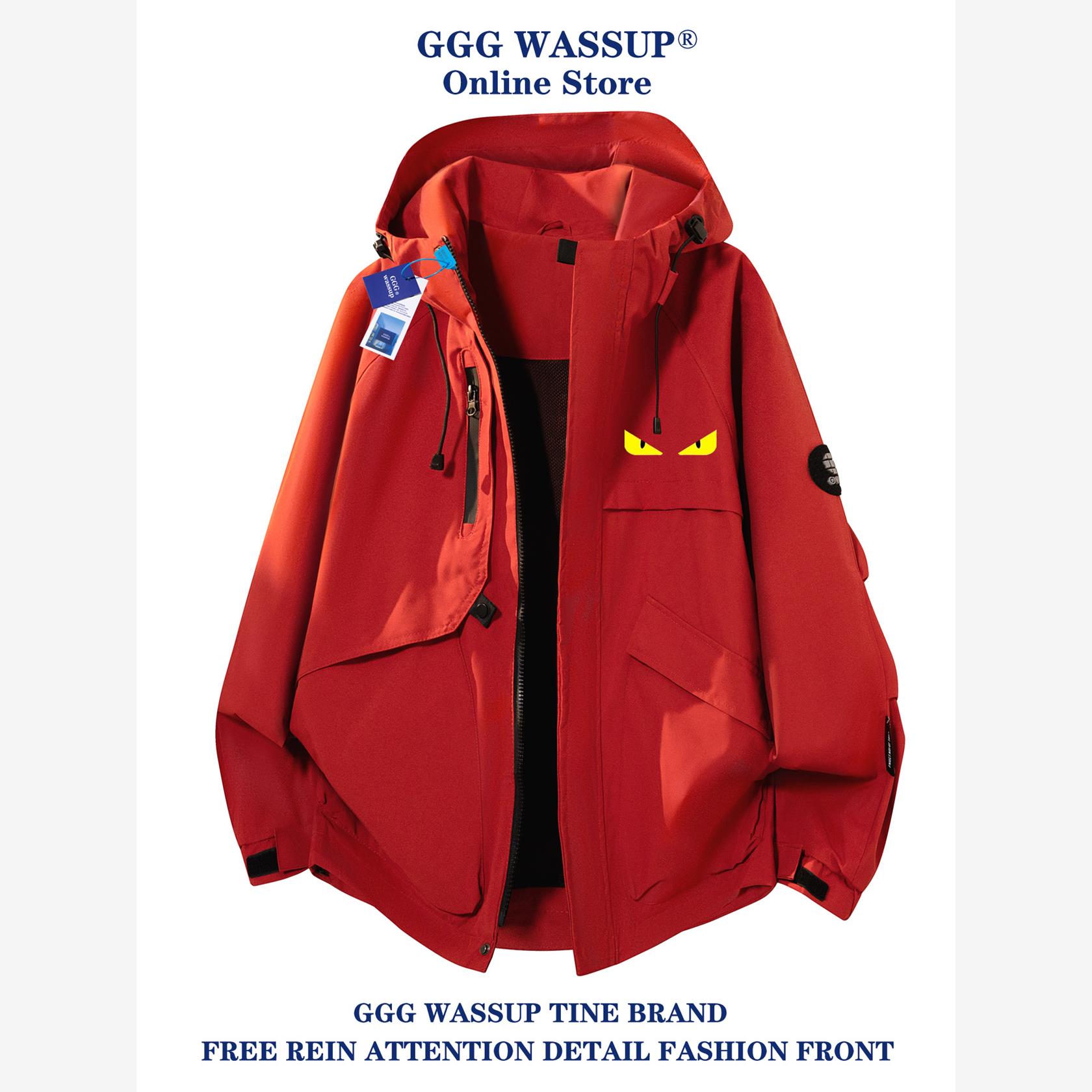 Wassup黄眼小怪兽冲锋衣