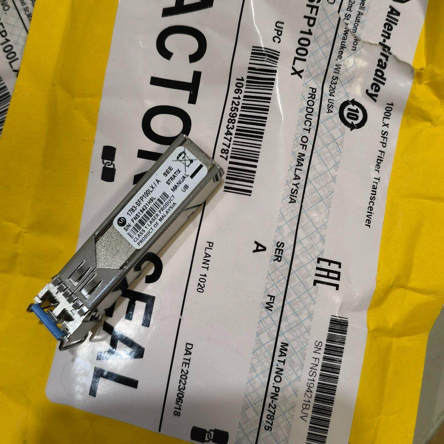 议价1783-SFP100LX SFP光纤收发模块 工业自动化工控配件维修