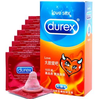 杜蕾斯（Durex） 避孕套  大胆爱吧 10只装