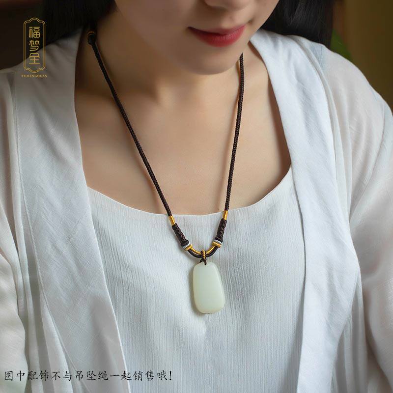黄金翡翠玉吊坠挂绳挂件绳编绳高端吊坠绳子手工绳子编织绳高货绳