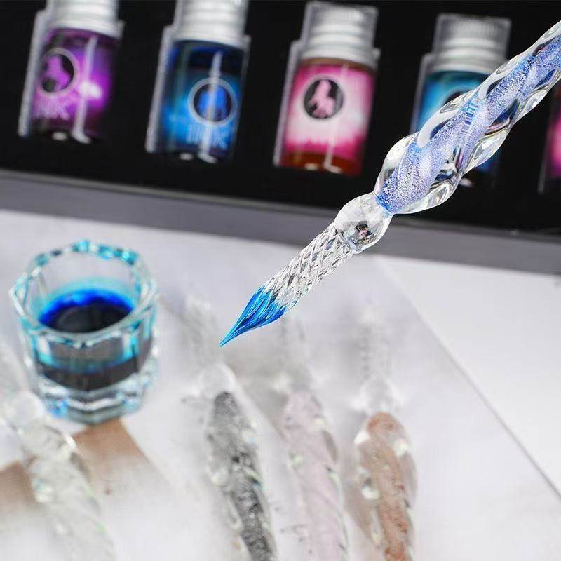 【源头工厂】水晶玻璃笔蘸水笔星空礼盒装沾水笔钢笔套装创意礼品,文具电教/文化用品/商务用品,其它功能笔,淘宝优惠券,粉丝福利购,淘宝优惠卷