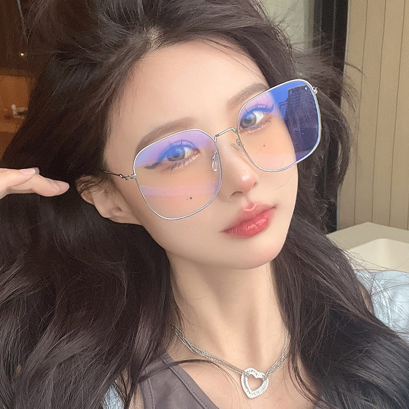 素颜神器眼镜女韩版潮有度数网红款金丝复古大脸显瘦近视眼镜框男,ZIPPO/瑞士军刀/眼镜,定制成品光学镜,淘宝优惠券,粉丝福利购,淘宝优惠卷