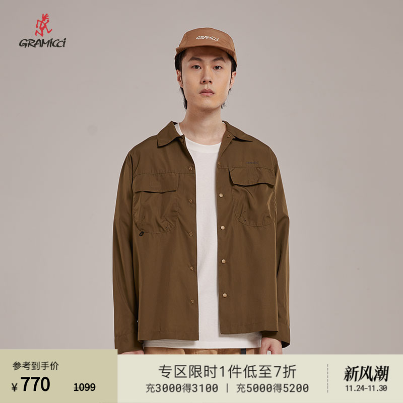 GRAMICCI山系休闲长袖衬衫