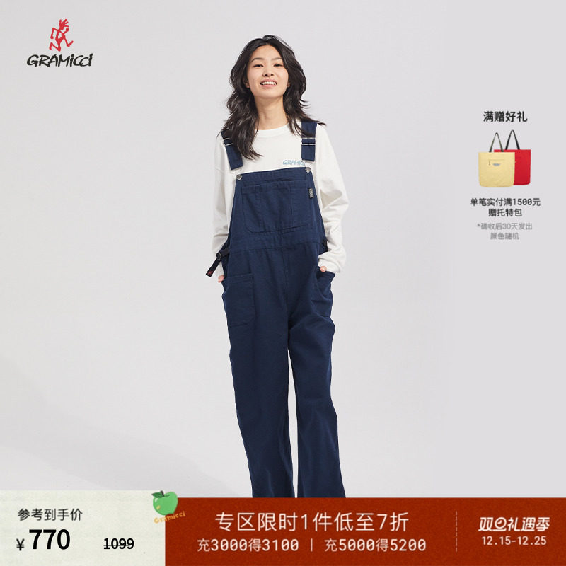 GRAMICCI多口袋背带长裤