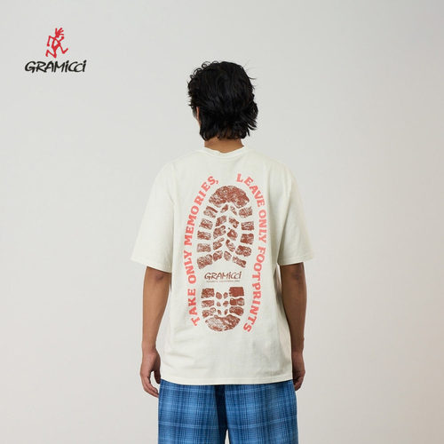 GRAMICCI小野人休闲图案印花纯棉短袖T恤G6SU-T119