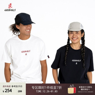 21SC04 T恤情侣GUT GRAMICCI小野人 山系刺绣男女圆领短袖