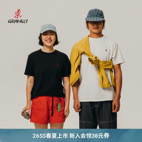 【26新款】GRAMICCI小野人男女同款休闲短袖T恤1948-STS-N