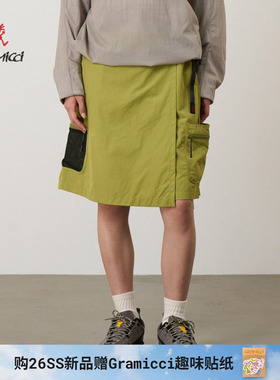 【26新款】GRAMICCI小野人女款户外登山裙裤休闲短裙G6SW-SK036