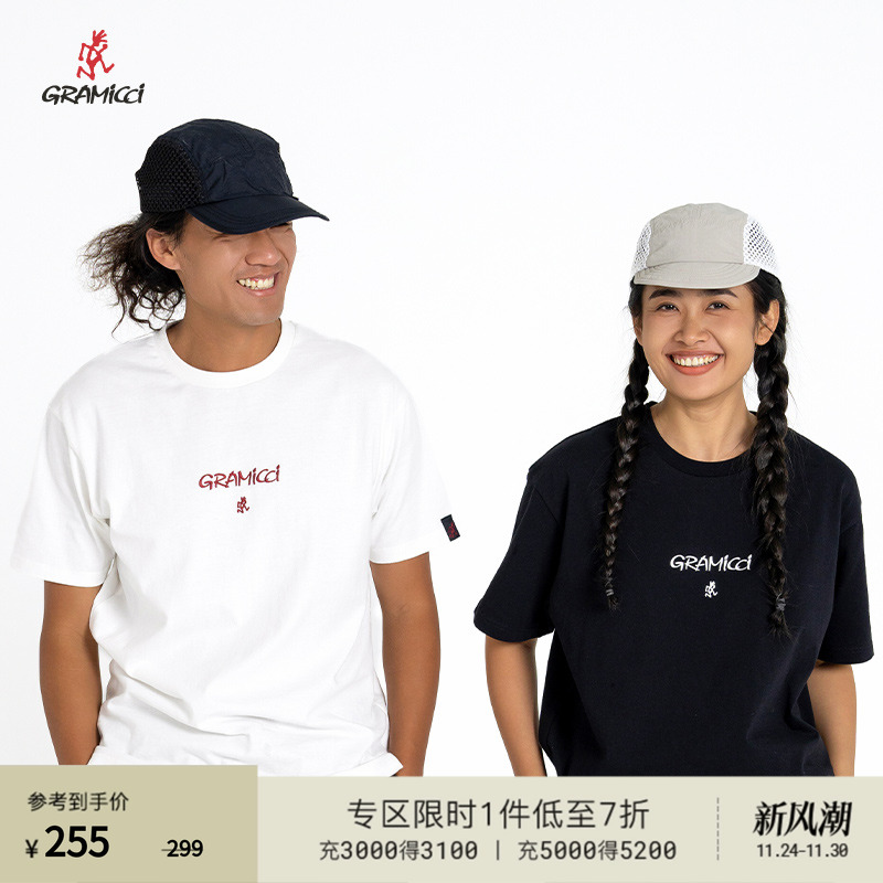 GRAMICCI刺绣简约短袖