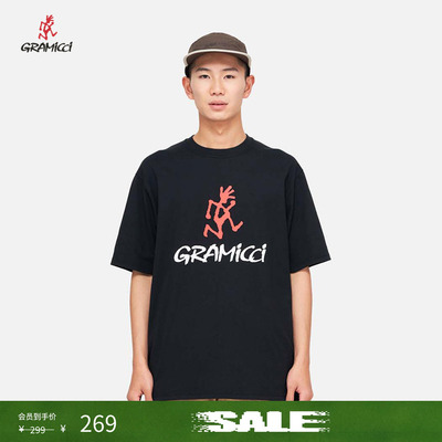 【季末折扣】GRAMICCI小野人LOGO圆领户外运动短袖T恤G4SU-T097