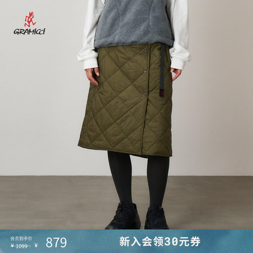 GRAMICCI小野人秋冬保暖舒适轻便女款梭织中棉短裙子G5FW-SK033