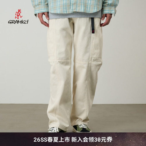 【26新款】GRAMICCI小野人男款工装休闲宽松廓形长裤子G5SM-P086