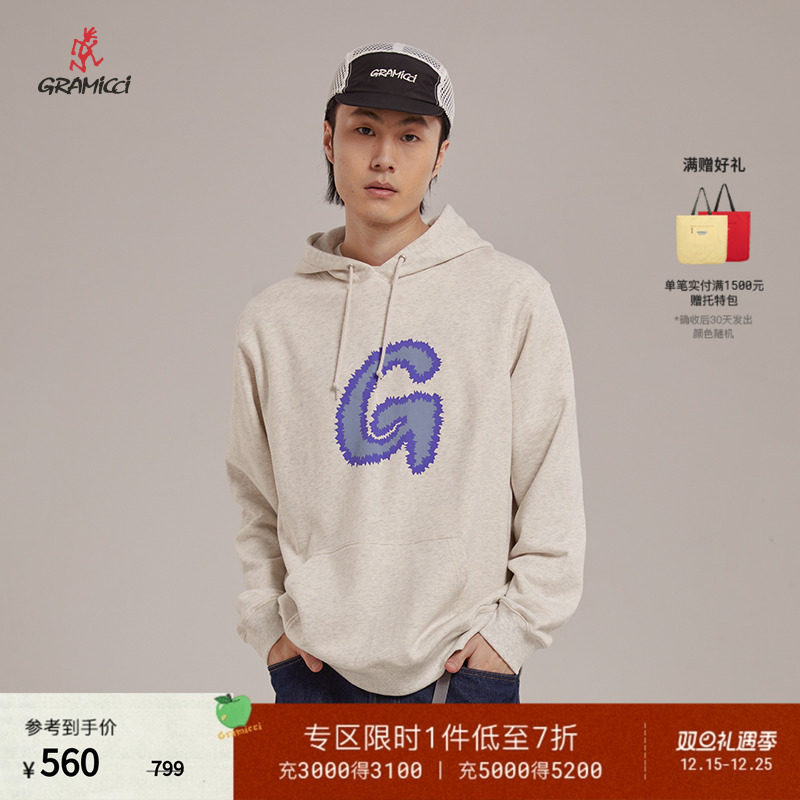 GRAMICCI小野人G字连帽卫衣