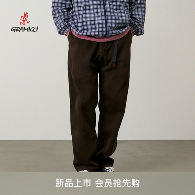 GRAMICCI纯色直筒休闲工装裤