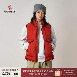 GRAMICCI小野人女士立领简约休闲羽绒马甲外套上衣G5FU J018