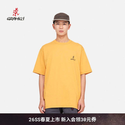 GRAMICCI小野人男女同款经典印花logo圆领短袖情侣T恤G4SU-T096