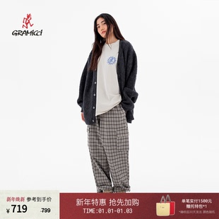 P011 G5FU GRAMICCI小野人男女同款 户外格纹宽松休闲长裤