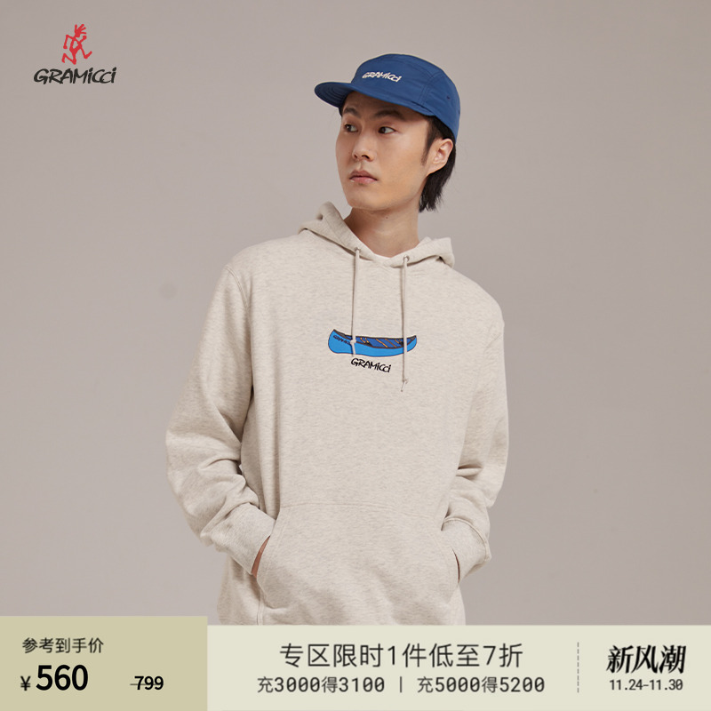 GRAMICCI小野人印花套头连帽卫衣
