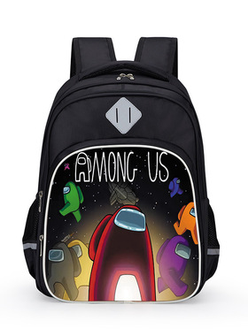 动漫游戏Among us周边太空狼人杀小学生书包1-3-6年级初中大容量