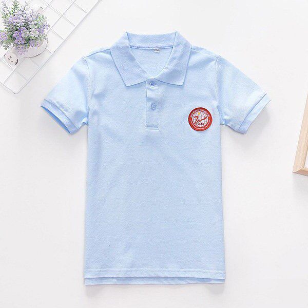 南京市浦口实验小学夏装中小学生校服短袖套装学院英伦风园服纯棉