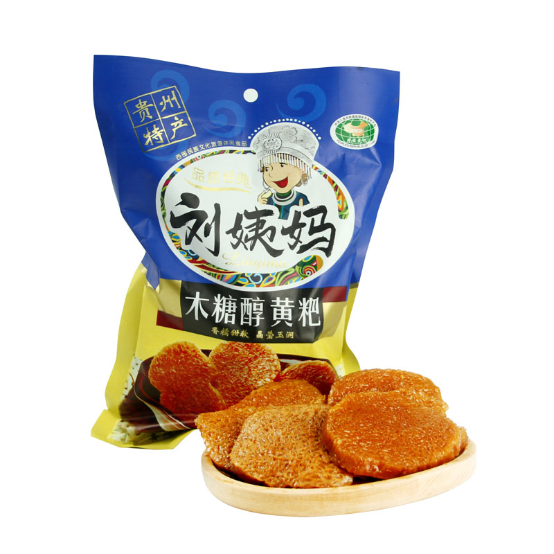 刘姨妈黄粑300克木糖醇味 传统糕点贵州特产清镇糯米手工年糕小吃