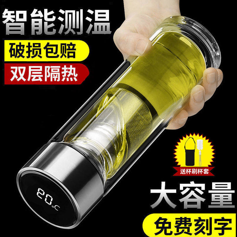 双层玻璃杯过滤便携泡茶