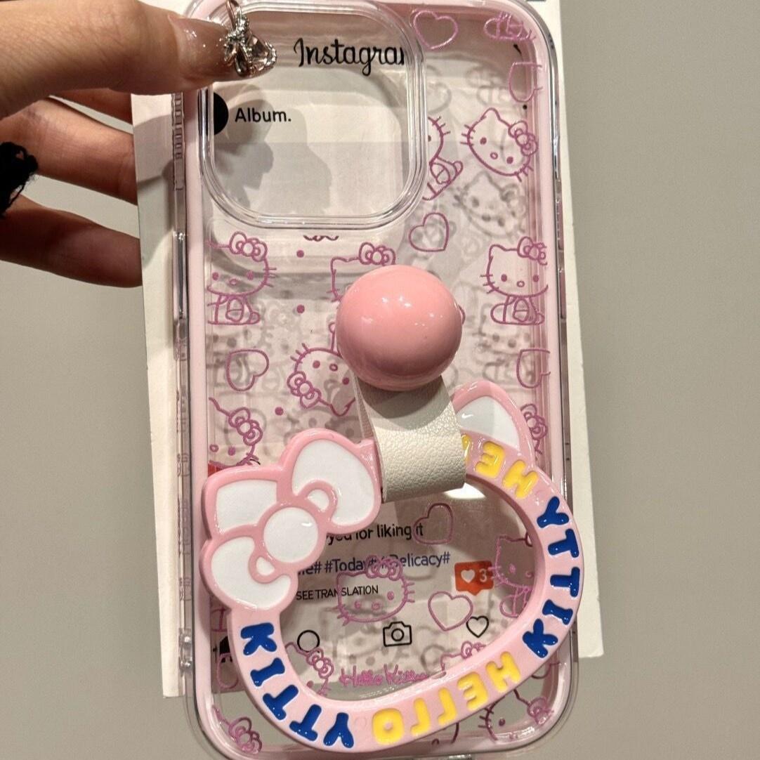 满屏凯蒂适用iPhone16ProMax苹果手机壳15/13/1 2/14全包软套11保护套外壳防摔卡通男女新款全包小众