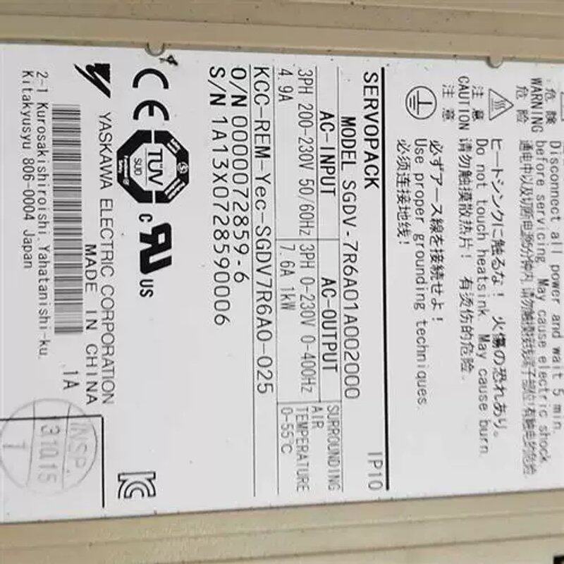 议价SGDV-7R6A01A002000伺服驱动器9成新 保修三个月 议价